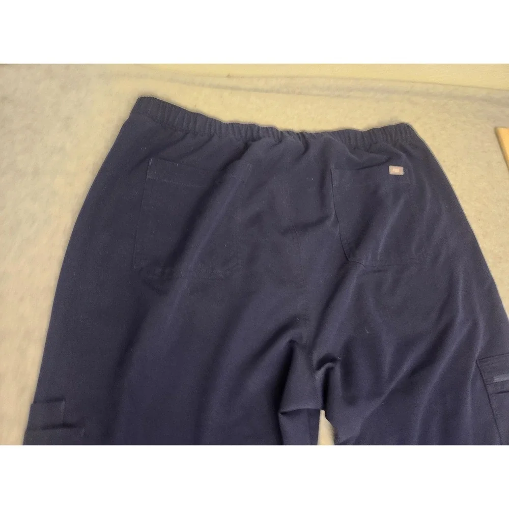 Figs Scrub Pants Mens 2XL Navy‎ Blue Technical Collection Elastic Waist TM3001